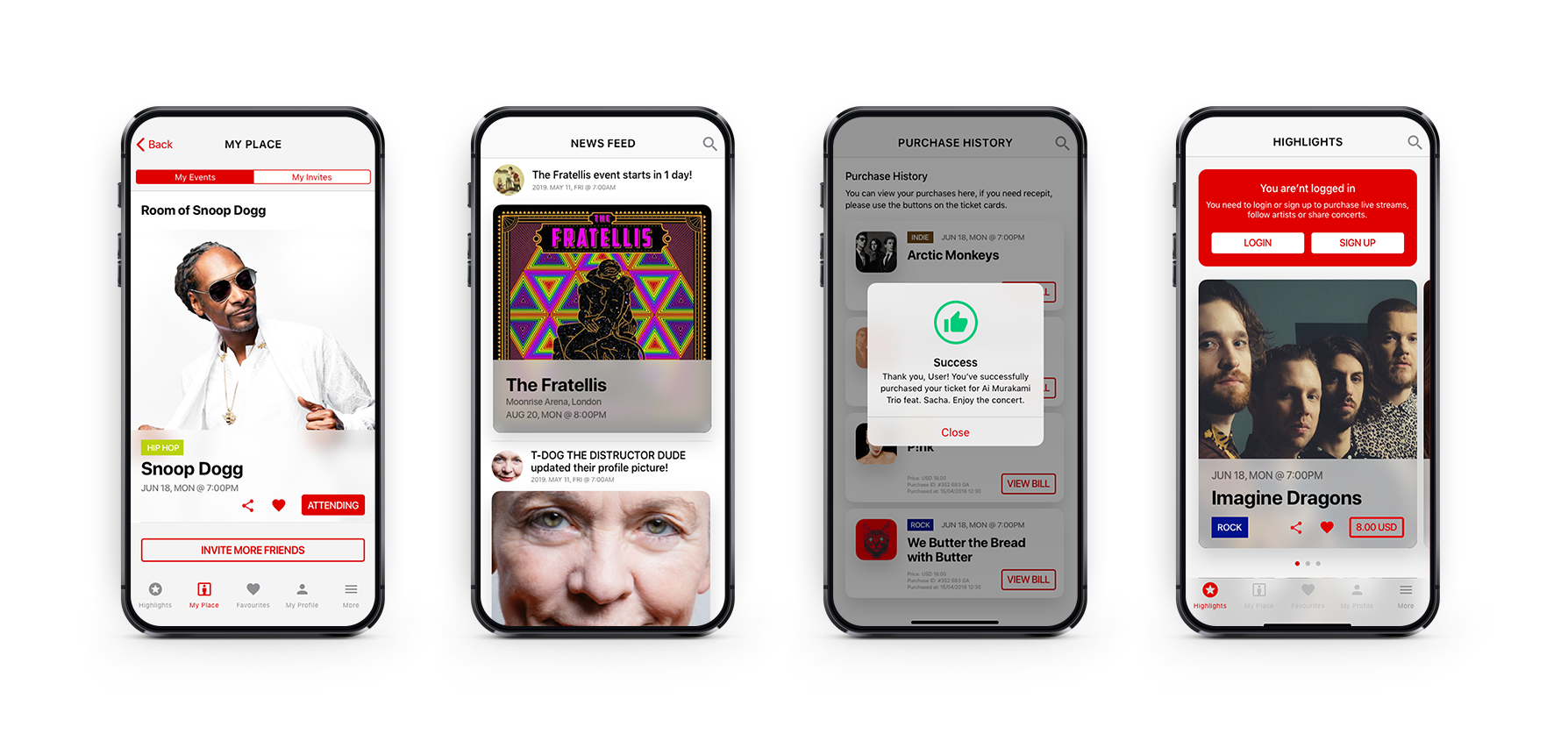 OnAir mobile interface